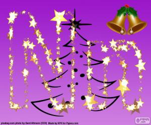 Puzzle de N letra de estrellas