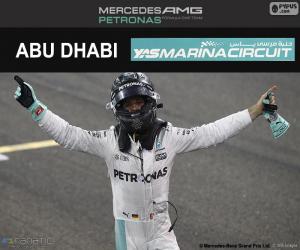 Puzzle de N. Rosberg, campeón F1 2016