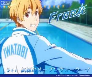 Puzzle de Nagisa con el chándal del club de natación de Iwatobi