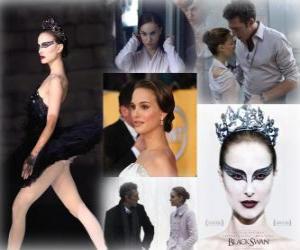 Puzzle de Natalie Portman nominada a los Oscars 2011 como mejor actriz por Black Swan o El Cisne Negro 