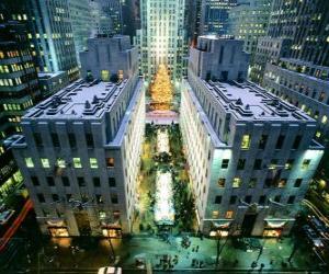 Puzzle de Navidad en Rockefeller Center
