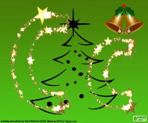 Puzzle de Navideña letra C