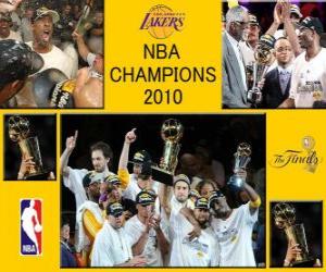 Puzzle de NBA Champions 2010 - Los Angeles Lakers -