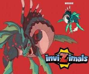 Puzzle de Nessie. Invizimals. Una de las criaturas más raras