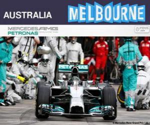 Puzzle de Nico Rosberg celebra su victoria en el Gran Premio de Australia 2014