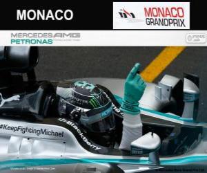 Puzzle de Nico Rosberg celebra su victoria en el Gran Premio de Mónaco 2014