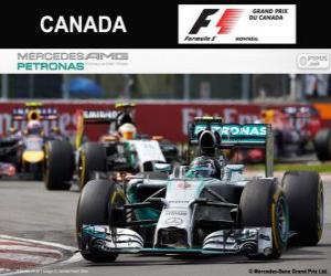 Puzzle de Nico Rosberg - Mercedes - Gran Premio de Canadá 2014, 2º Clasificado