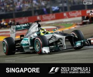 Puzzle de Nico Rosberg - Mercedes - Singapore, 2013