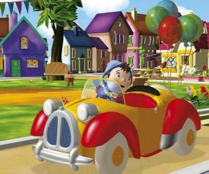Puzzle de Noddy conduciendo su coche