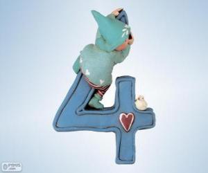 Puzzle de Número 4