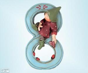Puzzle de Número 8