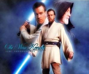 Puzzle de Obi-Wan Kenobi, uno de los maestros Jedi