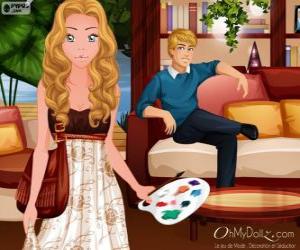 Puzzle de Oh My Dollz pareja en casa