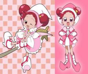 Puzzle de Ojamajo Doremi o Mágica Doremi es una aprendiz de bruja