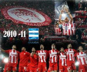 Puzzle de Olympiacos FC, campeón liga griega 2010-11