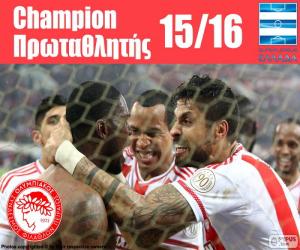 Puzzle de Olympiacos FC campeón 15-16