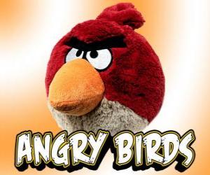 Puzzle de Pájaro Rojo (Red Bird), los pájaros rojos grandes causan importantes daños debido a su gran peso