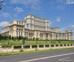 Puzzle de Palacio del Parlamento Rumano, Bucarest, Rumania