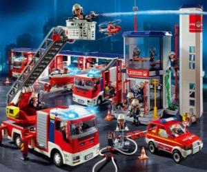 Puzzle de Parque de bomberos