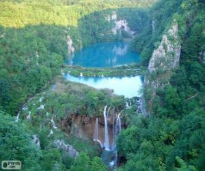 Puzzle de Parque nacional de los Lagos de Plitvice, Croacia