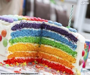 Puzzle de Pastel de colores