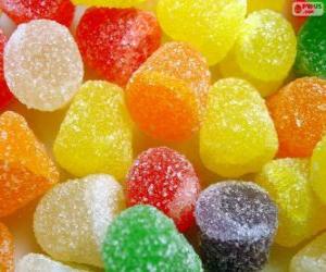 Puzzle de Pastillas de goma, gomitas o gominolas