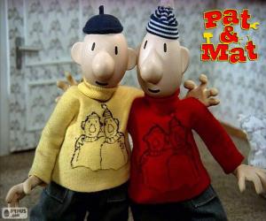 Puzzle de Pat y Mat, dos amigos