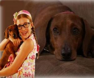 Puzzle de Patito con su perro Mati