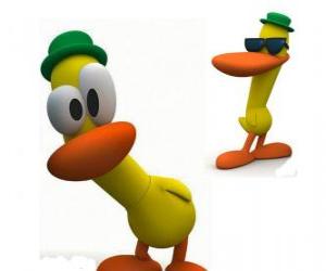 Puzzle de Pato es un pato cascarrabias y el mejor amigo de Pocoyó