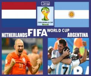 Puzzle de Países Bajos - Argentina , semifinales, Brasil 2014