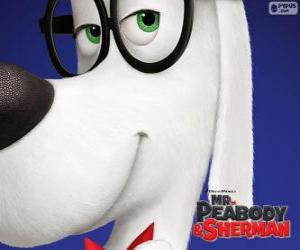 Puzzle de Peabody, el perro, el inventor