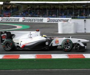 Puzzle de Pedro de la Rosa - Sauber - Spa-Francorchamps 2010