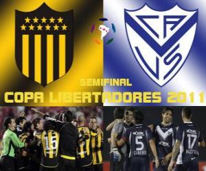 Puzzle de Peñarol de Montevideo - Vélez Sársfield. Semifinal Copa Libertadores 2011