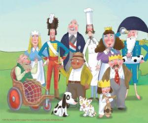 Puzzle de Personajes, de Pequeña Princesa