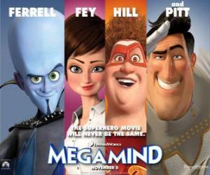 Puzzle de personajes principales de Megamind
