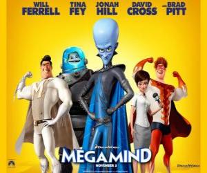 Puzzle de personajes principales de Megamind o Megamente