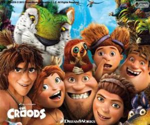 Puzzle de Personajes principales de los Croods