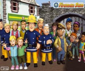 Puzzle de Personajes, Sam el Bombero