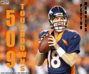 Puzzle de Peyton Manning 509 touchdowns