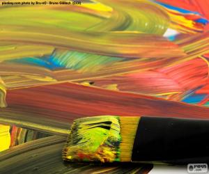 Puzzle de Pintura de varios colores