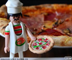 Puzzle de Pizzero de Playmobil