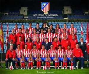 Puzzle de Plantilla del Atlético de Madrid 2008-09