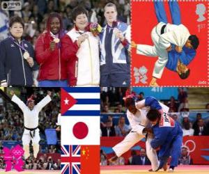 Puzzle de Podio Judo femenino más de 78 kg