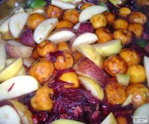 Puzzle de Ponche de frutas navideño