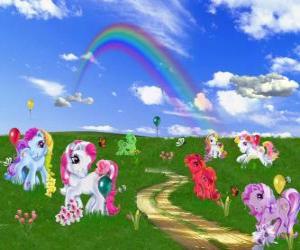 Puzzle de Ponis en el campo