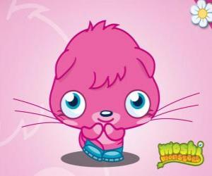 Puzzle de Poppet. Moshi Monsters. Un gatito