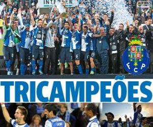 Puzzle de Porto, campeón de la liga de fútbol de Portugal 2012-2013, Primera División Nacional