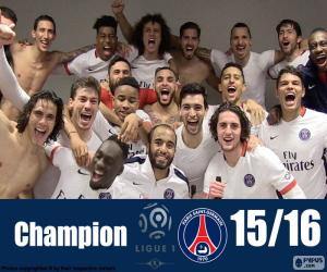 Puzzle de PSG campeón 2015-2016