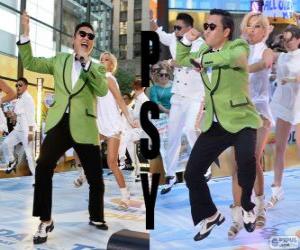 Puzzle de PSY (Park Jae-Sang), es un artista surcoreano