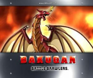 Puzzle de Pyrus Drago es el Bakugan guardian de Dan
